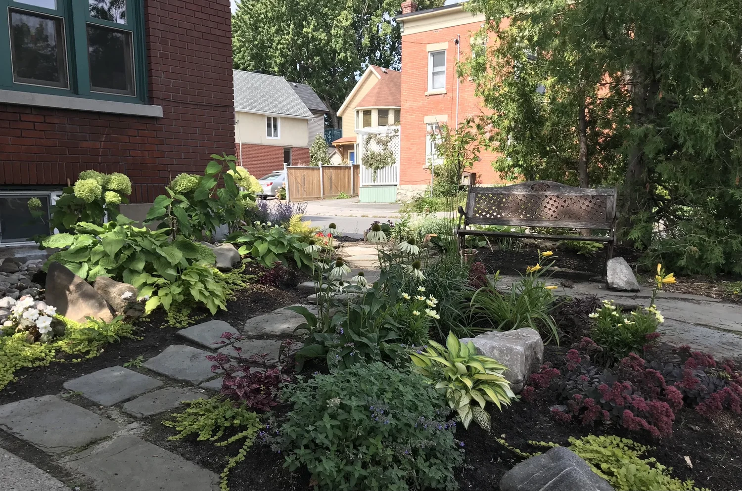 residential landscaping finished