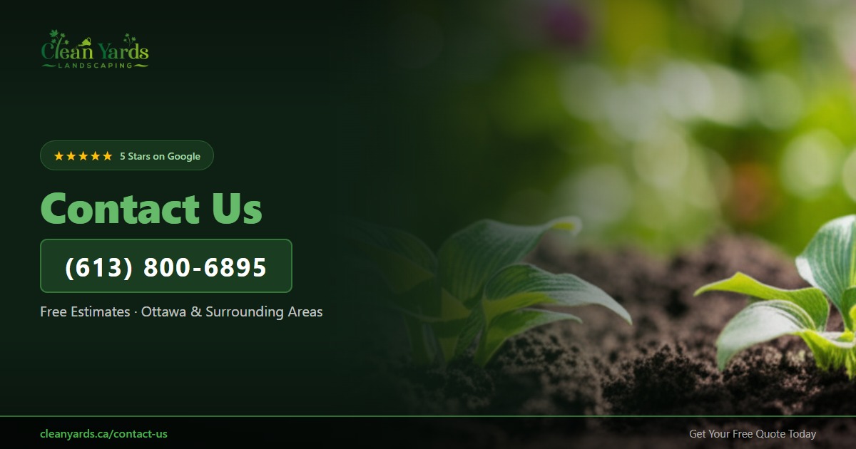 Contact CleanYards | Free Landscaping Quote