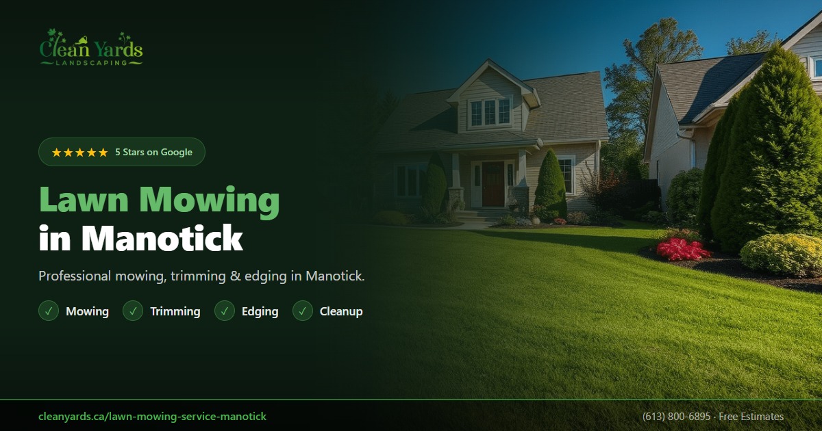 Manotick Lawn Mowing Service | Grass Cutting & Lawn Care