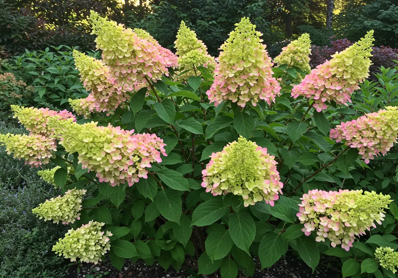 An appealing image of a thriving, winter-hardy shrub mentioned in the article, like a Panicle Hydrangea or Red Osier Dogwood, shown in a garden setting. This illustrates the positive outcome of choosing appropriate plants.