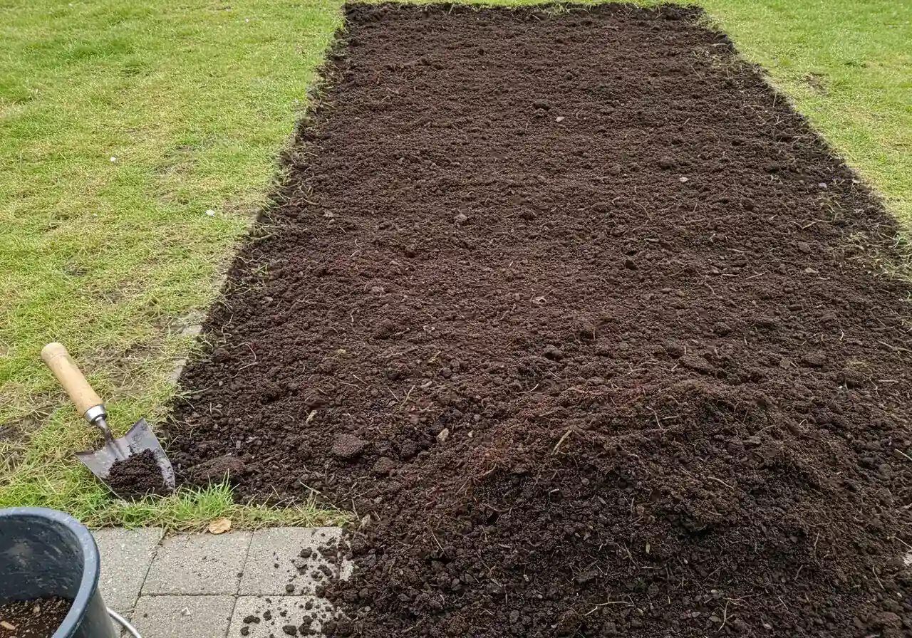 Illustrates the 'Soil Savior' step, showing the application of beneficial compost to the damaged area, reinforcing a key repair action.