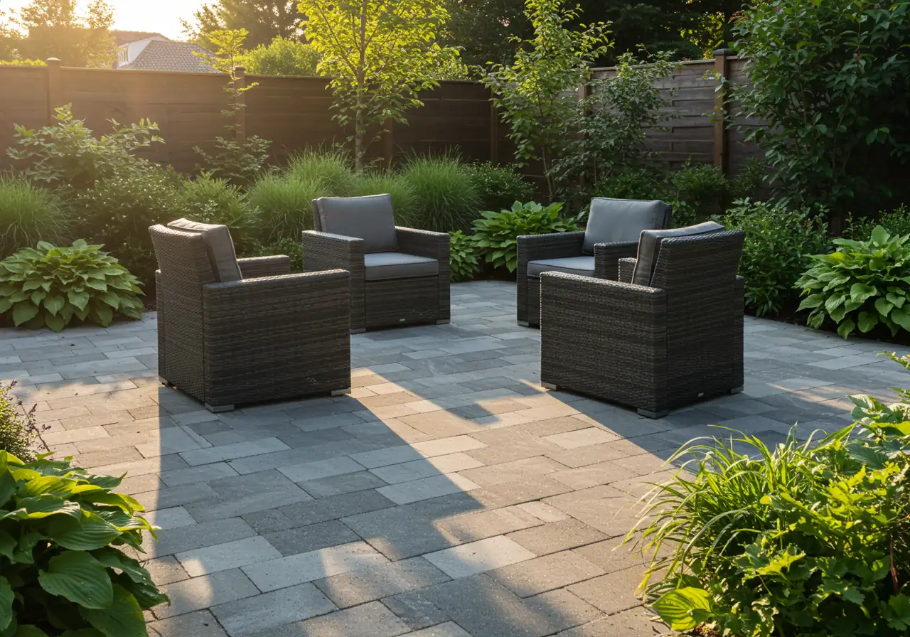 Illustrates the positive outcome of professional design consultation, showcasing a functional and aesthetically pleasing outdoor living space. This image contrasts with the 'costly do-overs' mentioned.