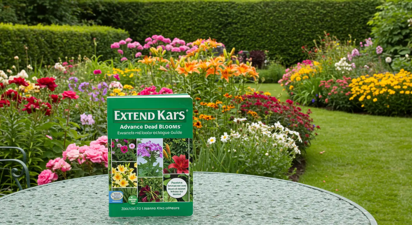 Beautifully maintained garden with vibrant flowers, showcasing the results of proper deadheading.