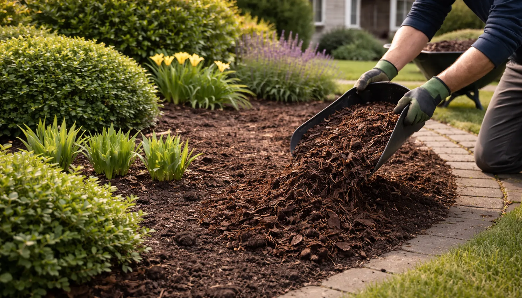 Mulch Installation in Osgoode