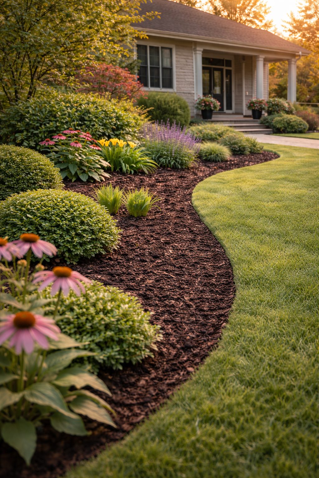 Beautifully maintained residential Ottawa garden showing professional quality care