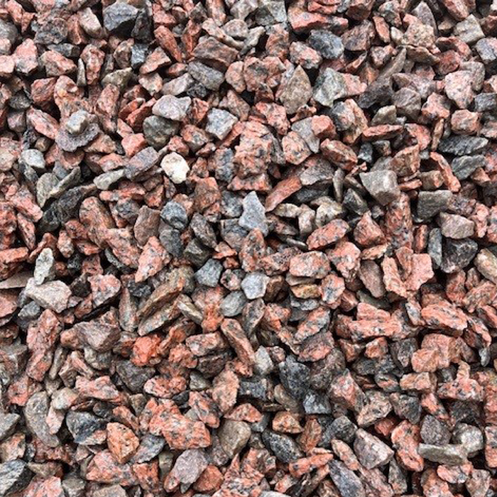 5/8 Clear Red Granite Stone